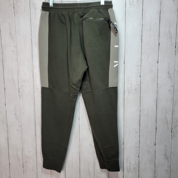 Nike Men's "Nike Air" Sweatpants Two-Tone Green Size Large Style #AT5259-355. - Picture 7 of 10